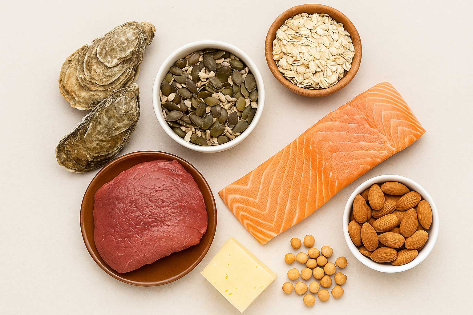 Cink – miért fontos a szervezetnek, és mely ételek tartalmazzák a legtöbbet?